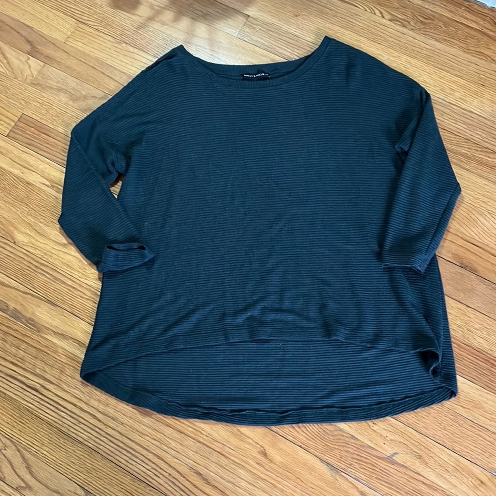 Nelly and Millie dark forest green oversized top